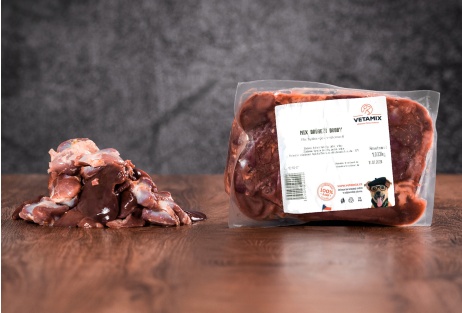 Mix drůběží droby 1 kg