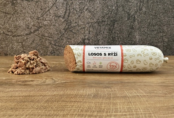 Saláma lososová s ryžou 850 g