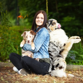 Vetamix ambasadoři: 🐕 Akim & 🐕 Merlin & 👧 Veronika