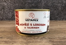 Hovězí s lososem a taurinem 400 g