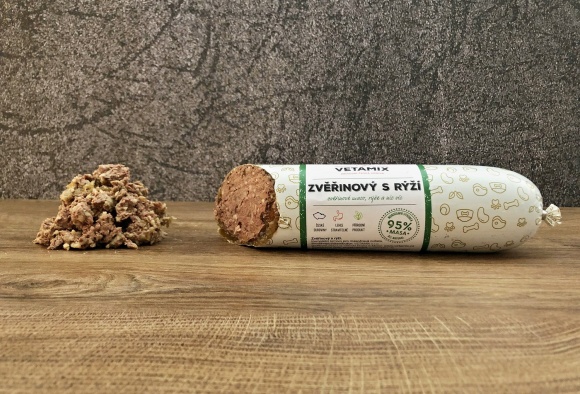 Saláma zverinová s ryžou 850 g